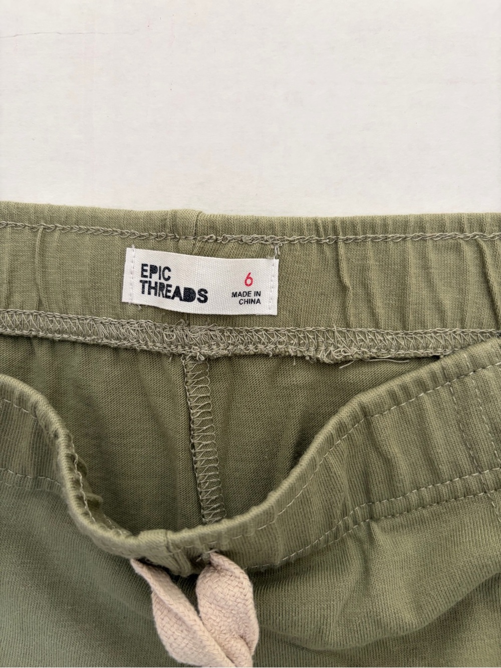 Epic Threads Olive Drawstring Shorts